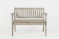 Rustic Distressed Acacia Storage Bench V134