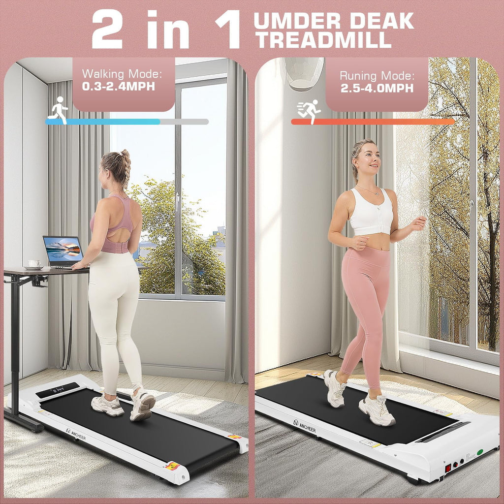 2.5HP Under Desk Treadmill with Remote Control U68670