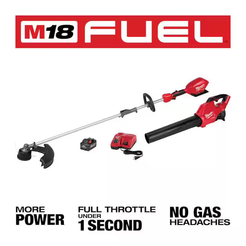 18V Lithium-Ion Brushless Cordless String Trimmer, Blower, and Hedge Trimmer Combo Kit G3870