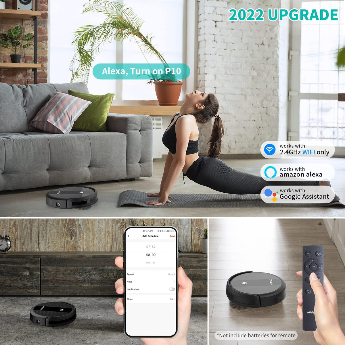 Black Robot Vacuum Cleaner O567