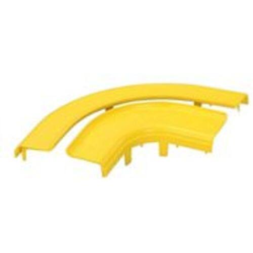 Yellow ABS Plastic Cable Raceway Elbow Cover R2225