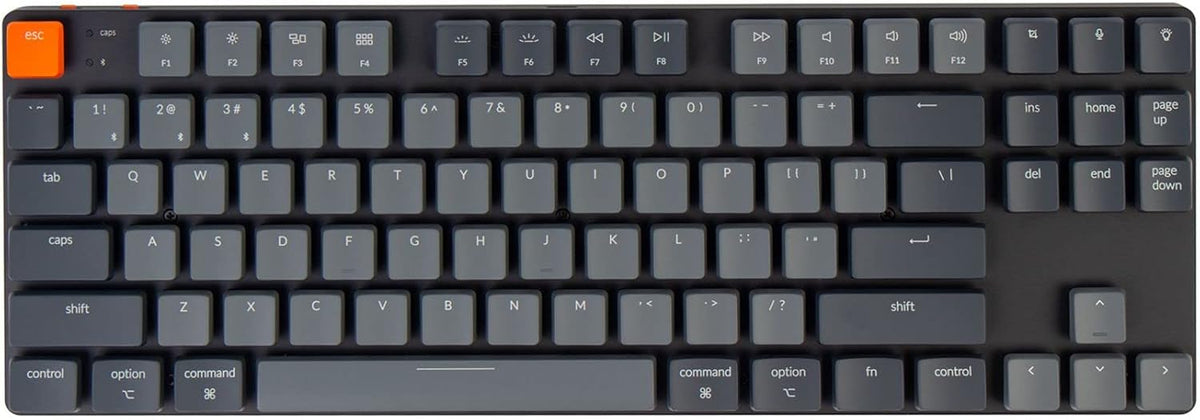 87 Keys Ultra-Slim Wireless Bluetooth/USB Wired Mechanical Keyboard C109