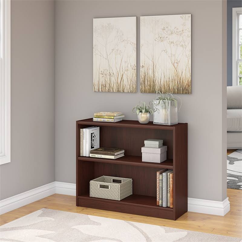 2 Shelf Bookcase in Vogue Cherry D971