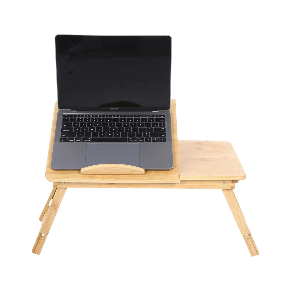 Bamboo Portable Laptop Desk with Tilt Top and Storage Drawer D568100