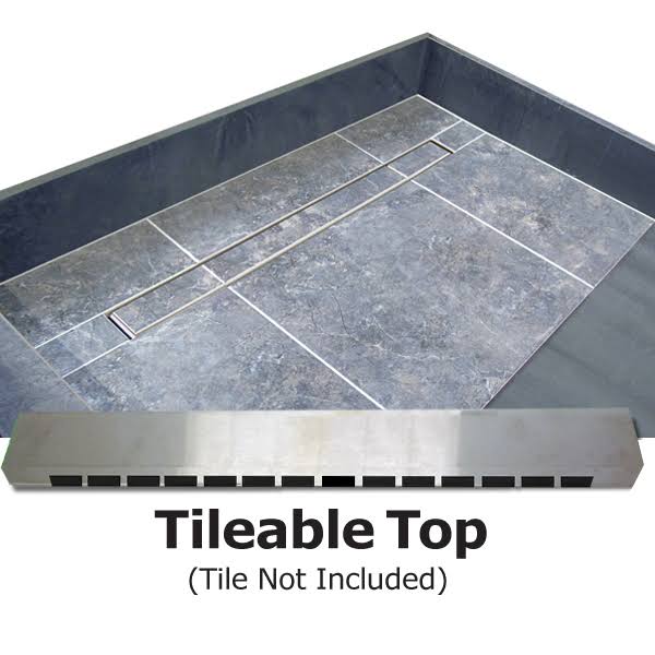 60x22 x 34x22 Double Threshold Shower Base with Drain Top K86785