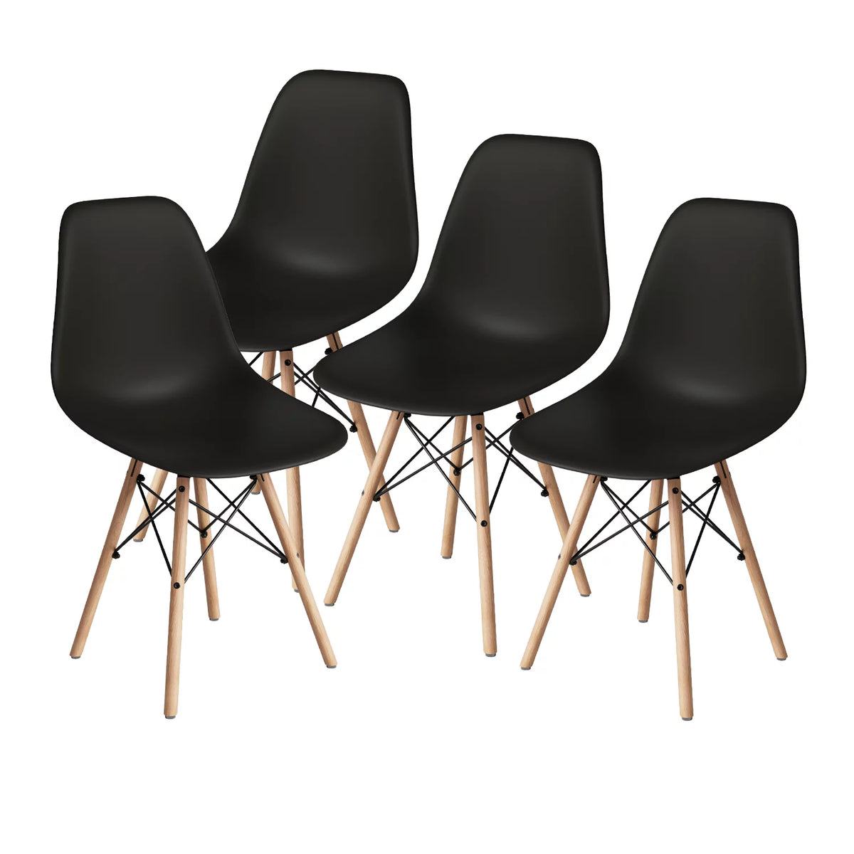 Black Plastic Dining Chair W223
