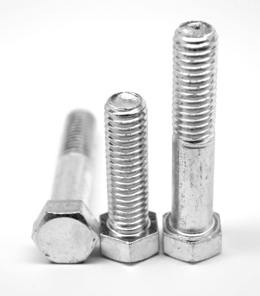 1x22-8 x 10 1/2x22 Coarse Thread Grade 5 Hex Cap Screw Medium Carbon Steel Zinc Plated U11668