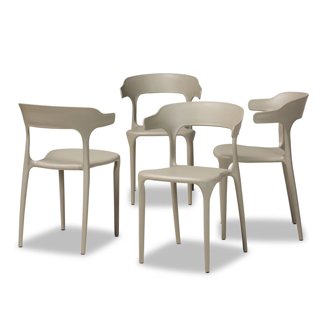 Beige Dining Chair Set of 4 B473579