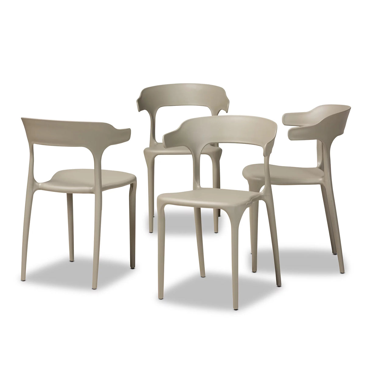 Beige Dining Chair Set of 4 B473579