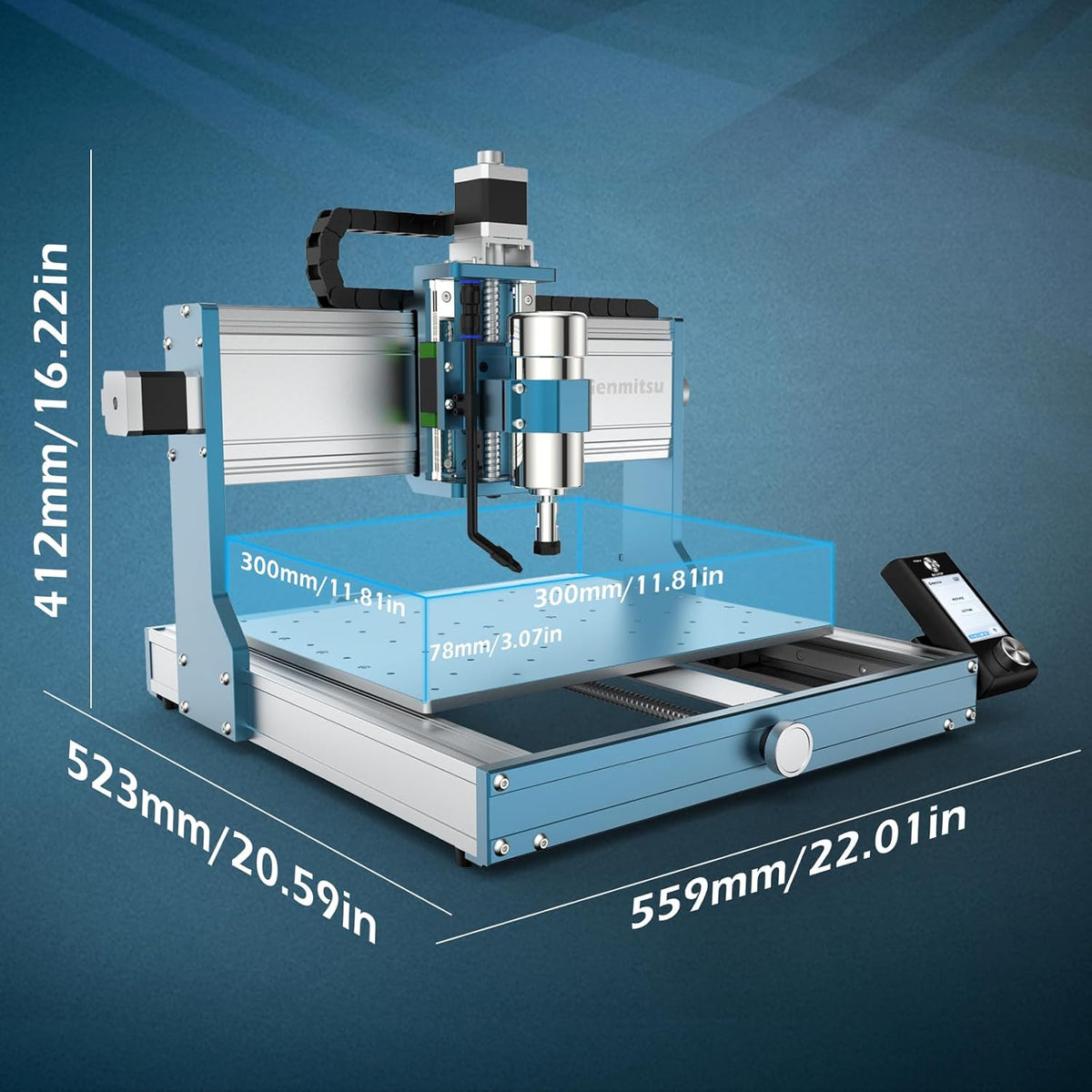 CNC Router Machine with 4th Axis Rotary Module Kit M560