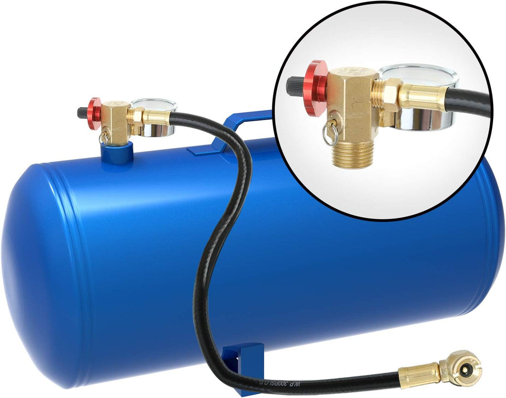 Air Tank Repair Kit with Safety Valve, Pressure Gauge and Hose G1493