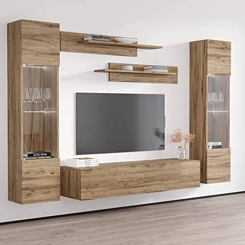 White Wall Mounted Entertainment Center Y73535