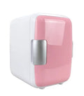 Pink 4L Portable Cooler Warmer Mini Fridge I857