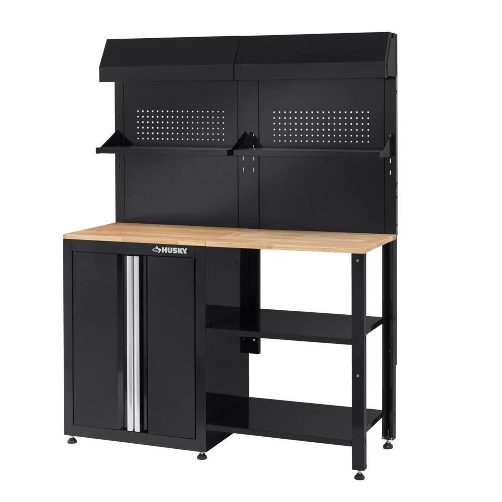 Black Steel Garage Cabinet Set (6-Piece) H427