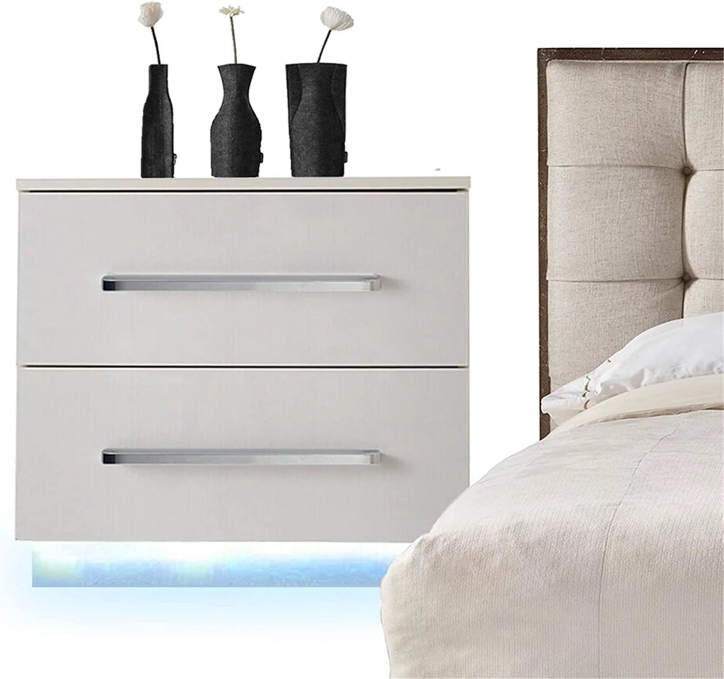 55x37x50cm 2 Drawer High Gloss Nightstand A809