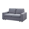 Gray Linen Loveseat P6912