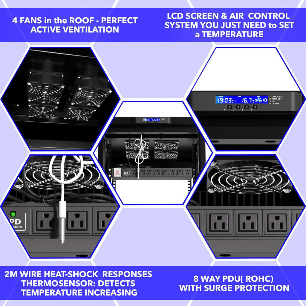 37 U Free Standing Network Rack Cabinet I945