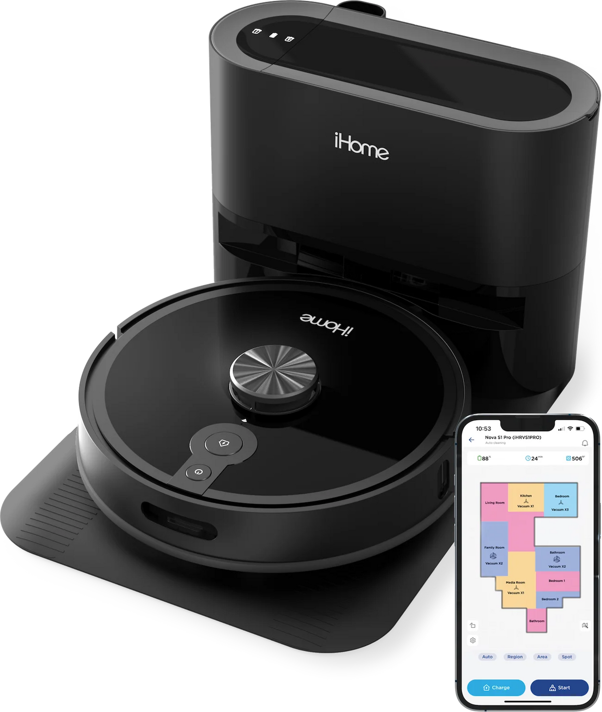 Self Empty Robot Vacuum F399