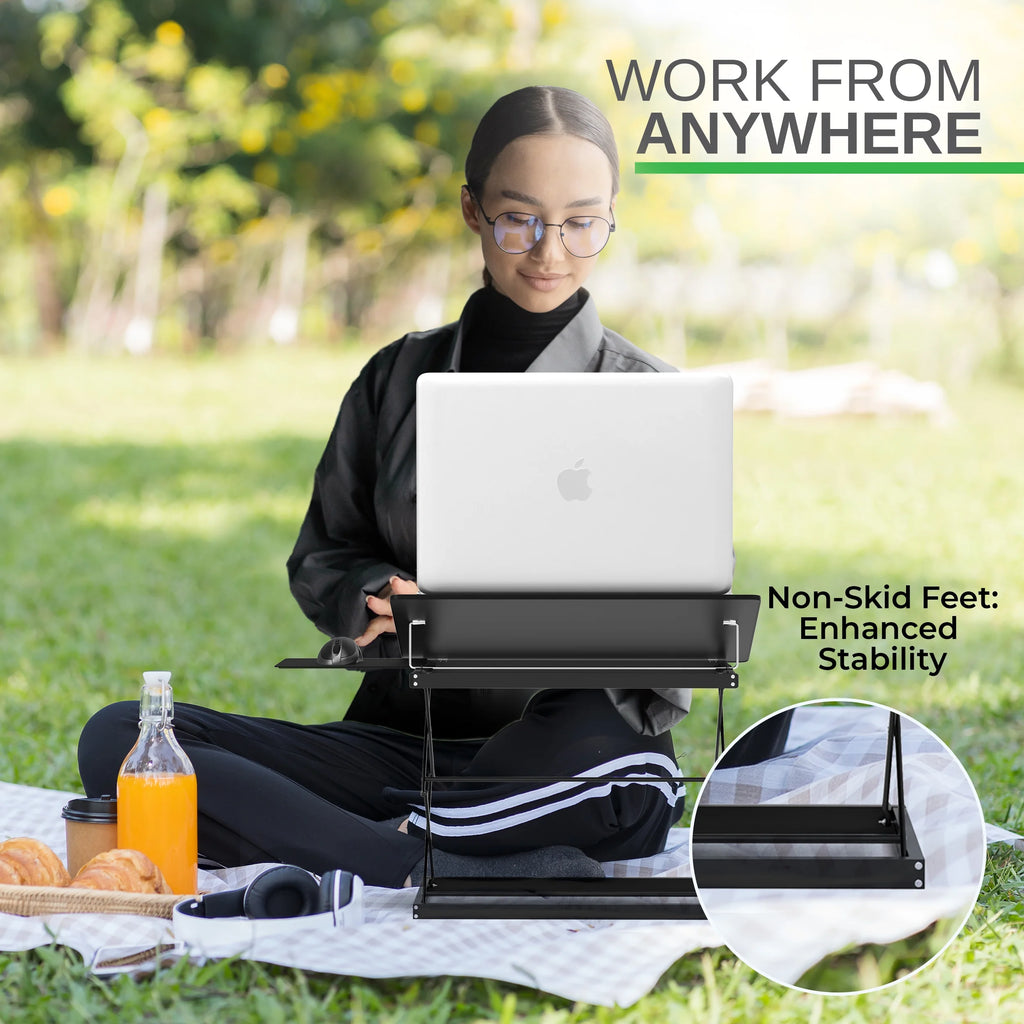 Adjustable Standing Desk Converter with Mouse Pad I2356
