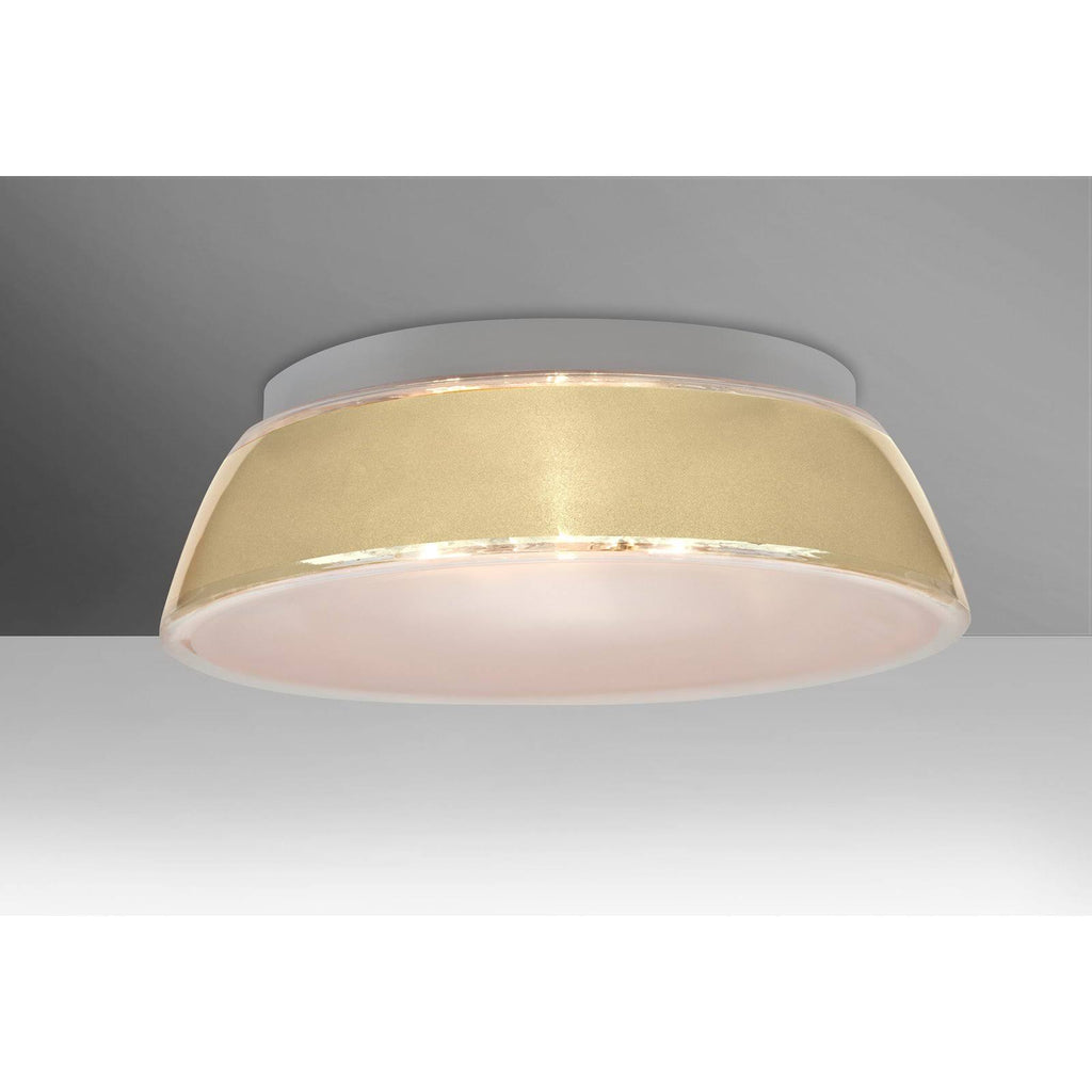 Three Light Flush Mount Creme Sand Z47482