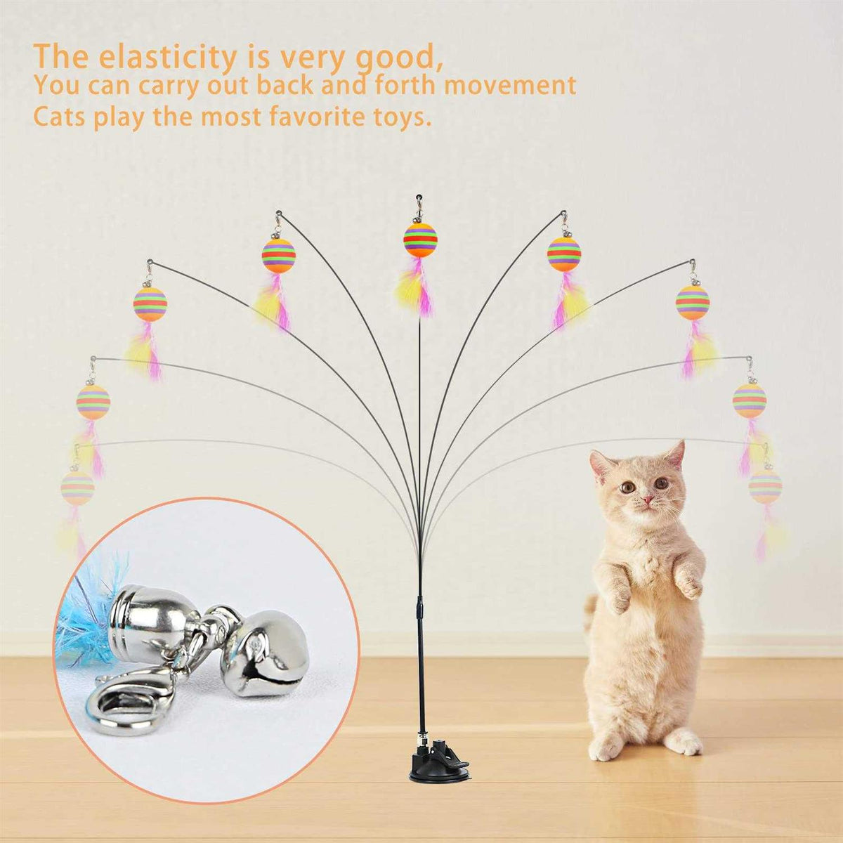 Cat Toy Wand Interactive Toys L55690