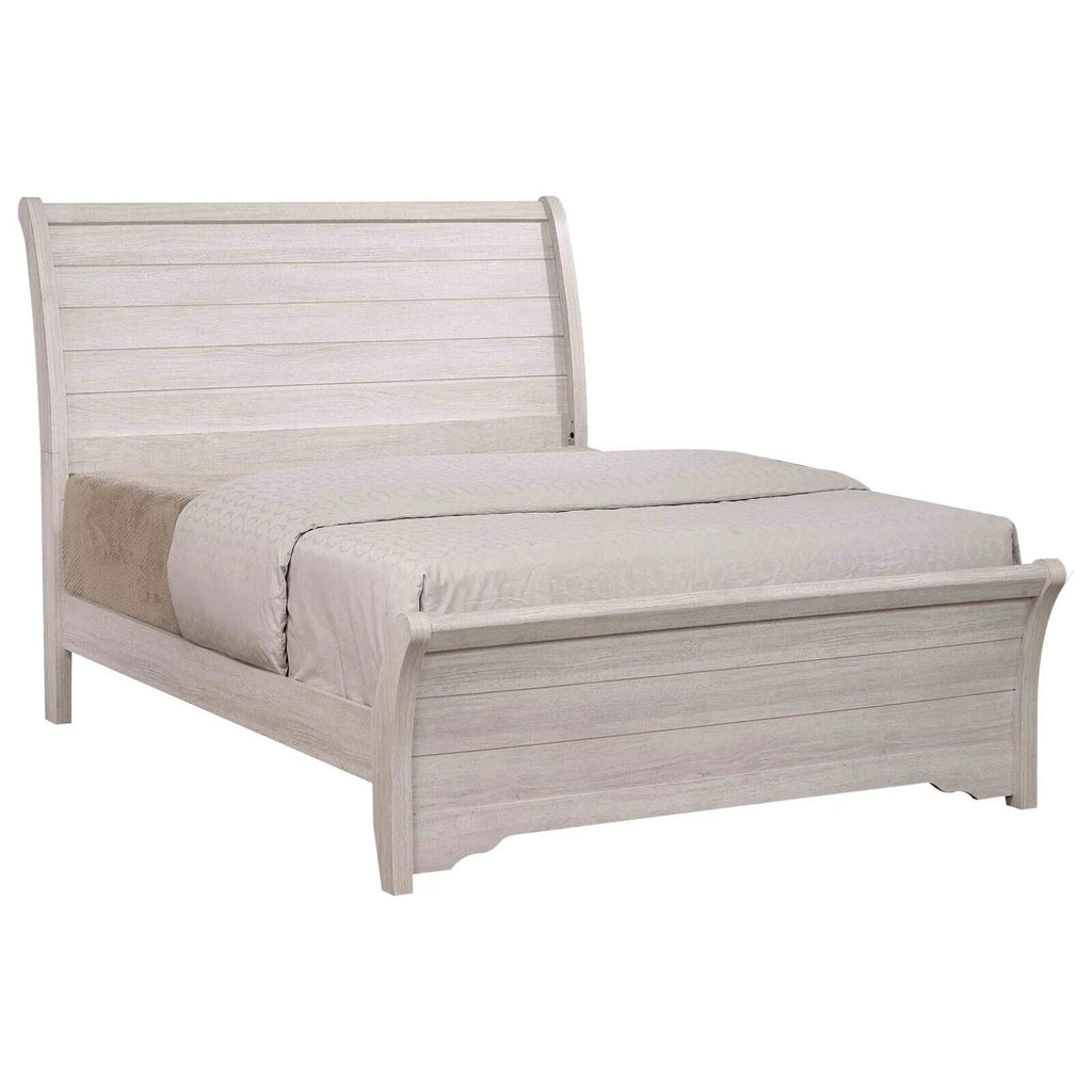 King Size Panel Bed Chalk Gray M42643