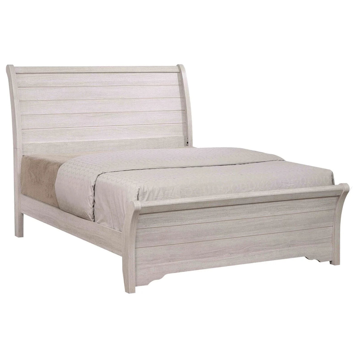 King Size Panel Bed Chalk Gray M42643