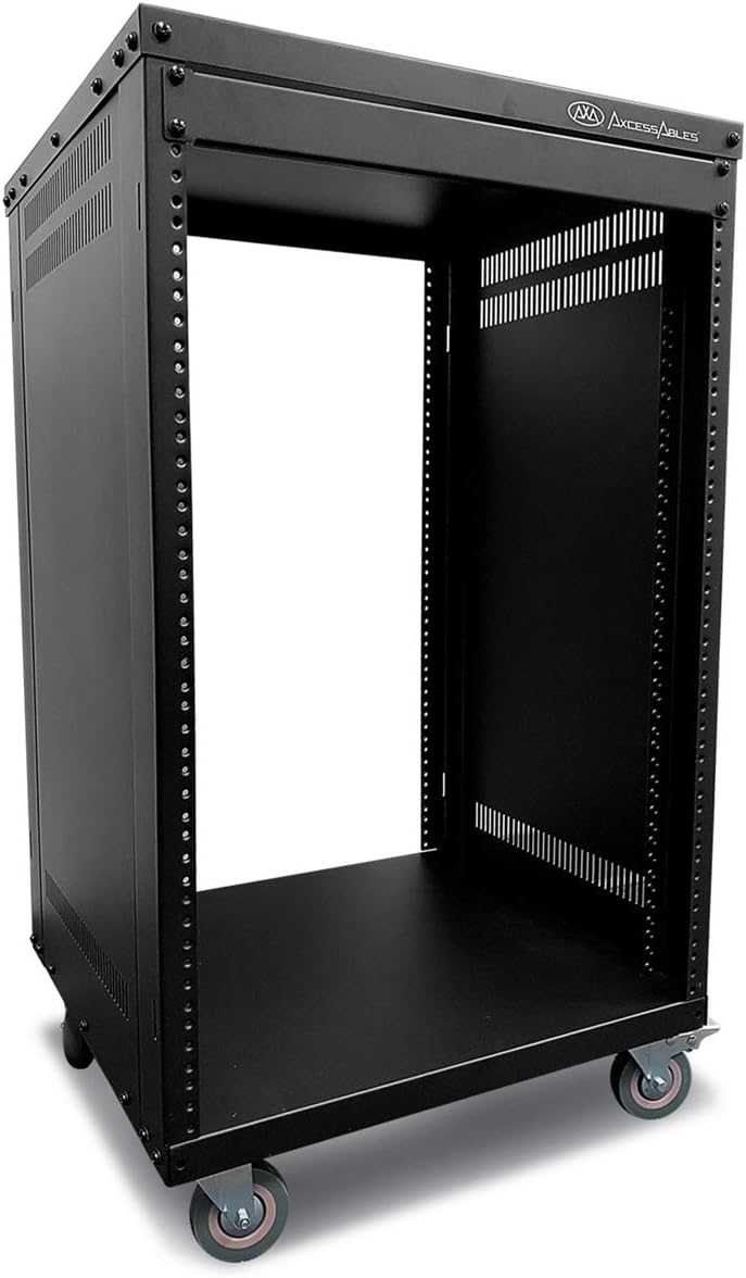 16U 19 Inch AV Rack Stand with Wheels X26010