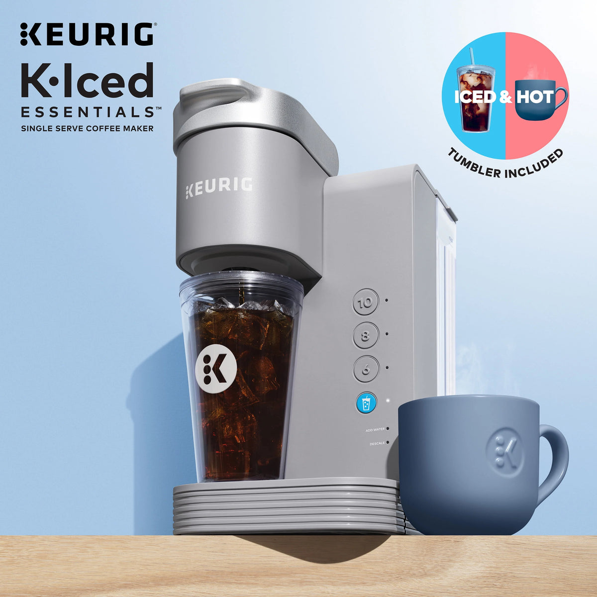 Gray Single-Serve K-Cup Pod Coffee Maker X997012