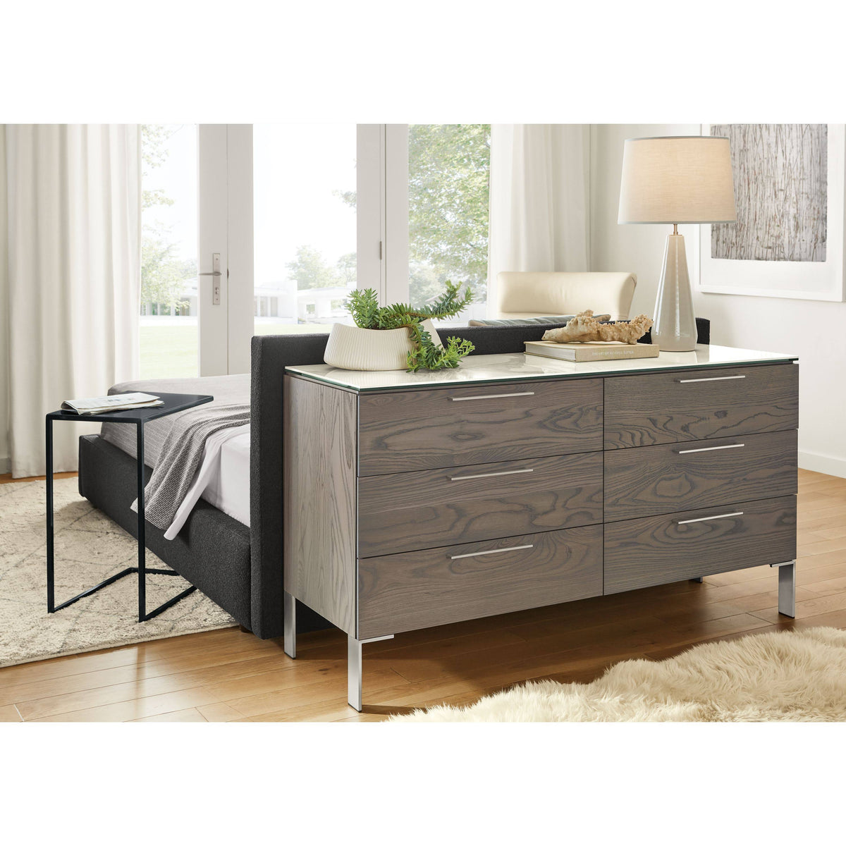 Taupe Grey C-Shaped Table T86749