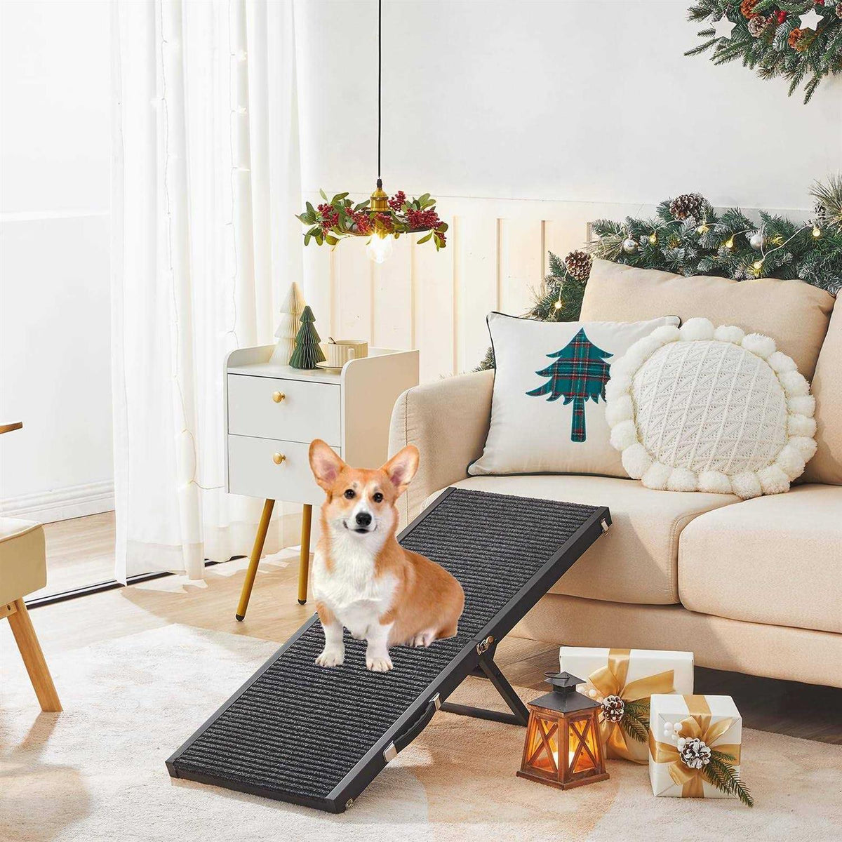 32'' Long Portable Pet Ramp with Non-Slip Rug Surface K280