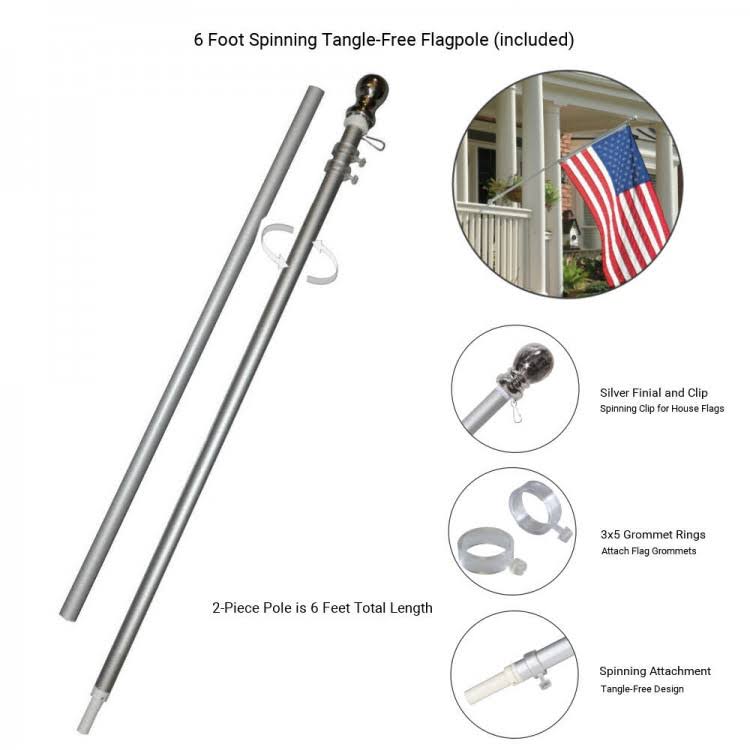 Flag Bracket and Pole Set O9036
