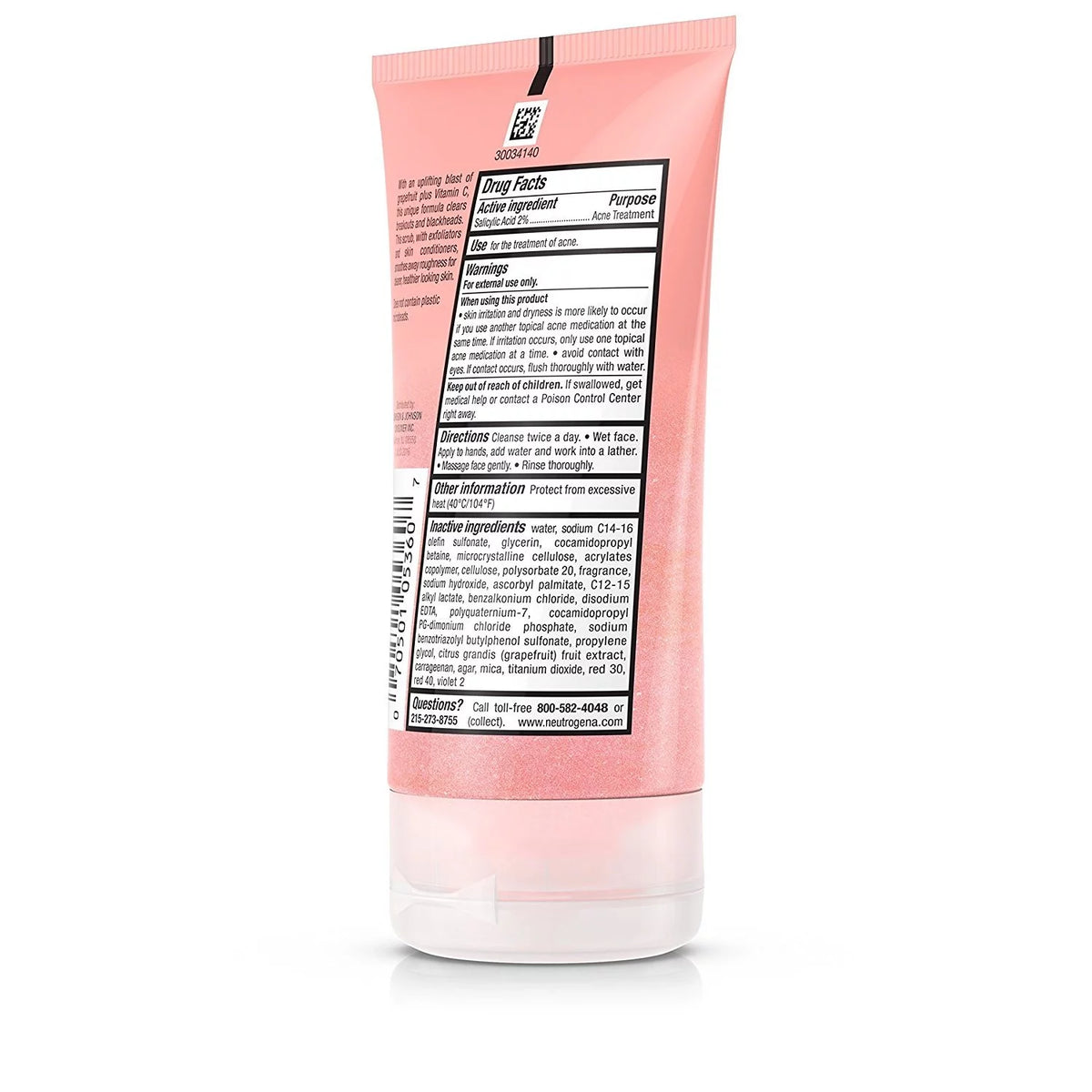 Oil-Free Acne Wash Foaming Scrub 2 oz 3 Pack T74683