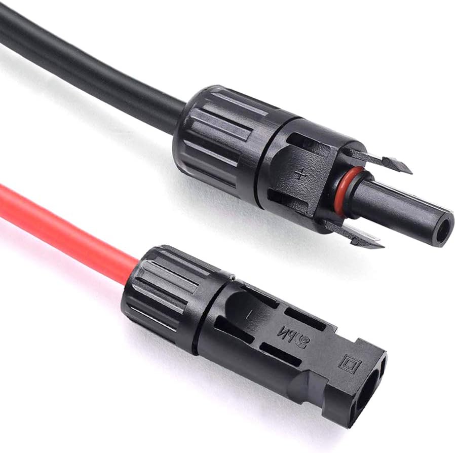10 AWG 50 Feet Solar Extension Cable with Female and Male Connector L618904