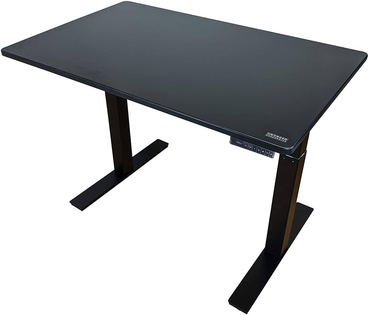 Electric Adjustable Height Standing Desk Black / 60x30x22 Natural Bamboo R1853