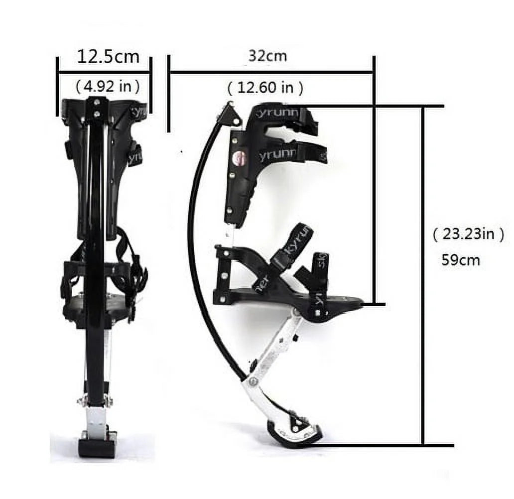 Black Kangaroo Shoes Jumping Stilts Z9651