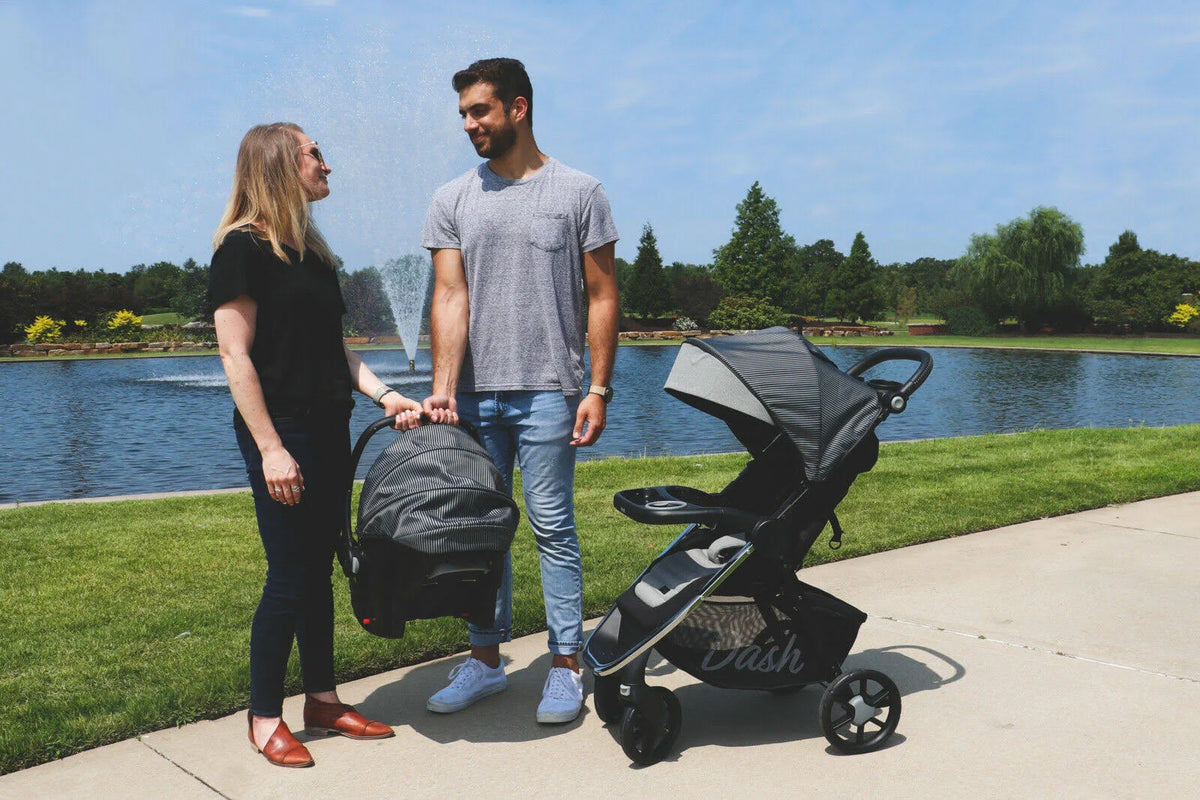 Gray Travel System Stroller and Infant Car Seat J60063