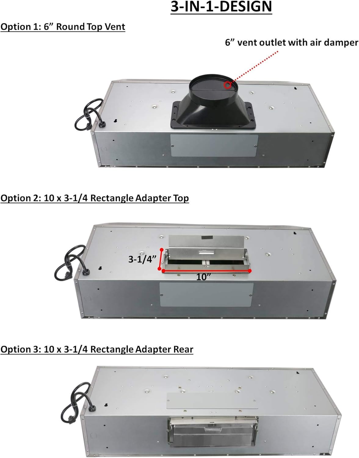 30 Inch Under Cabinet Stainless Steel Range Hood with Baffle Filters V200