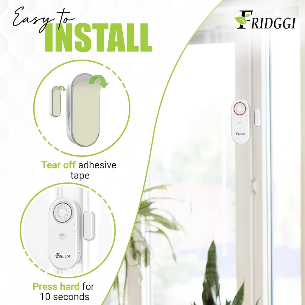 3in1 Alarm Door Ajar Chime with Delay White O1932