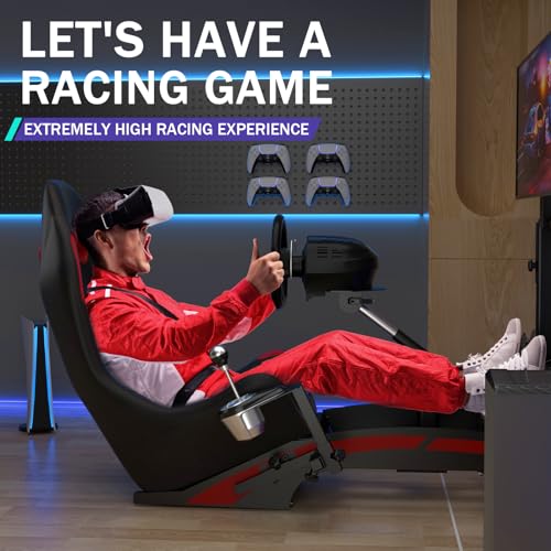 Racing Simulator Cockpit with TV Monitor Stand J204
