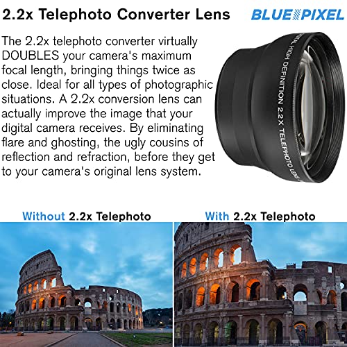 Mirrorless Camera with RF-S 18-45mm f/4.5-6.3 STM Lens + Wide Angle & Telephoto Lenses + 64GB Memory + 3pc Filter Kit + Case + Flash + Tripod M8148