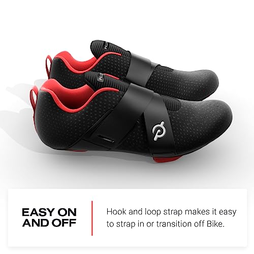 Cycling Shoes with Single Hook and Loop Strap and Delta-Compatible Cleats P210159