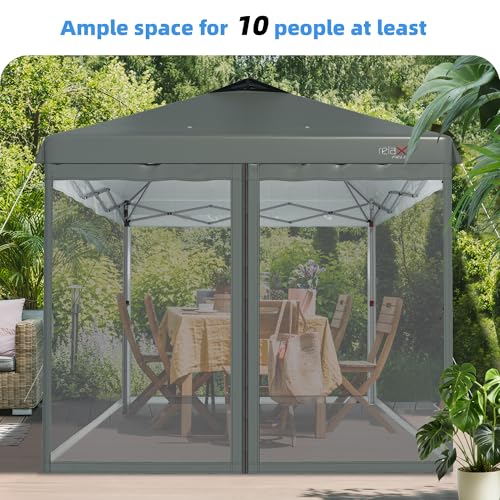 10x10 Pop Up Canopy Tent with Mosquito Netting N6859