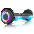 6.5 In. All Terrain Self Balancing Hoverboard with Bluetooth Speaker and LED Lights, Black Gray M1621