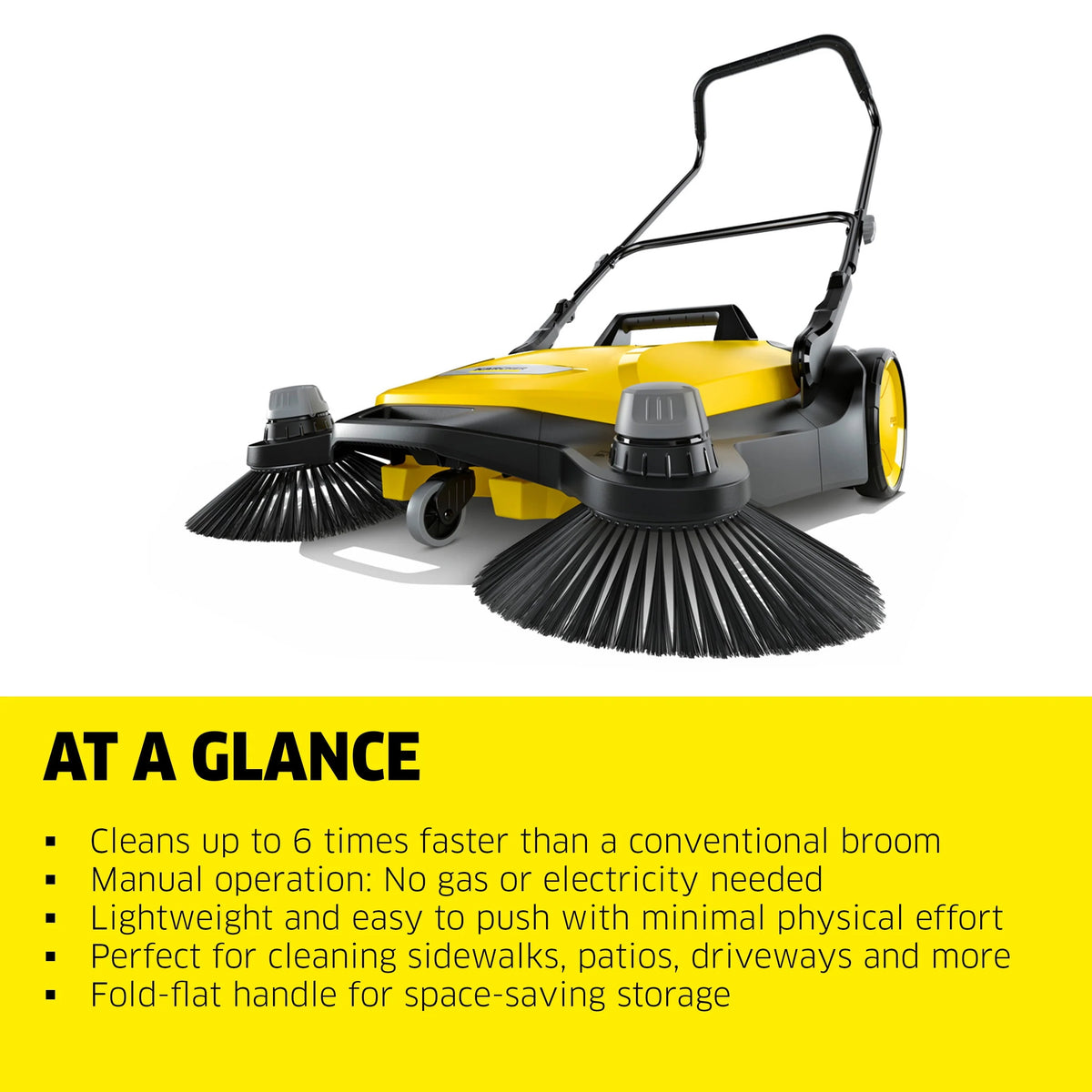 Push Sweeper, 5.25 Gallon D365