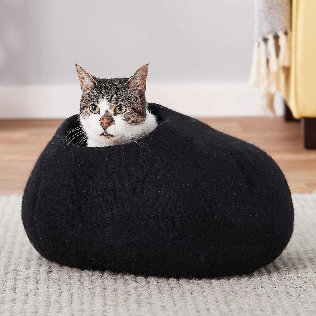 Velvet Round Bolster Dog Bed with Removable Cover E6416