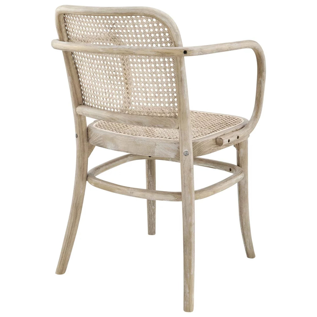 Rattan and Wood Dining Chair A8249