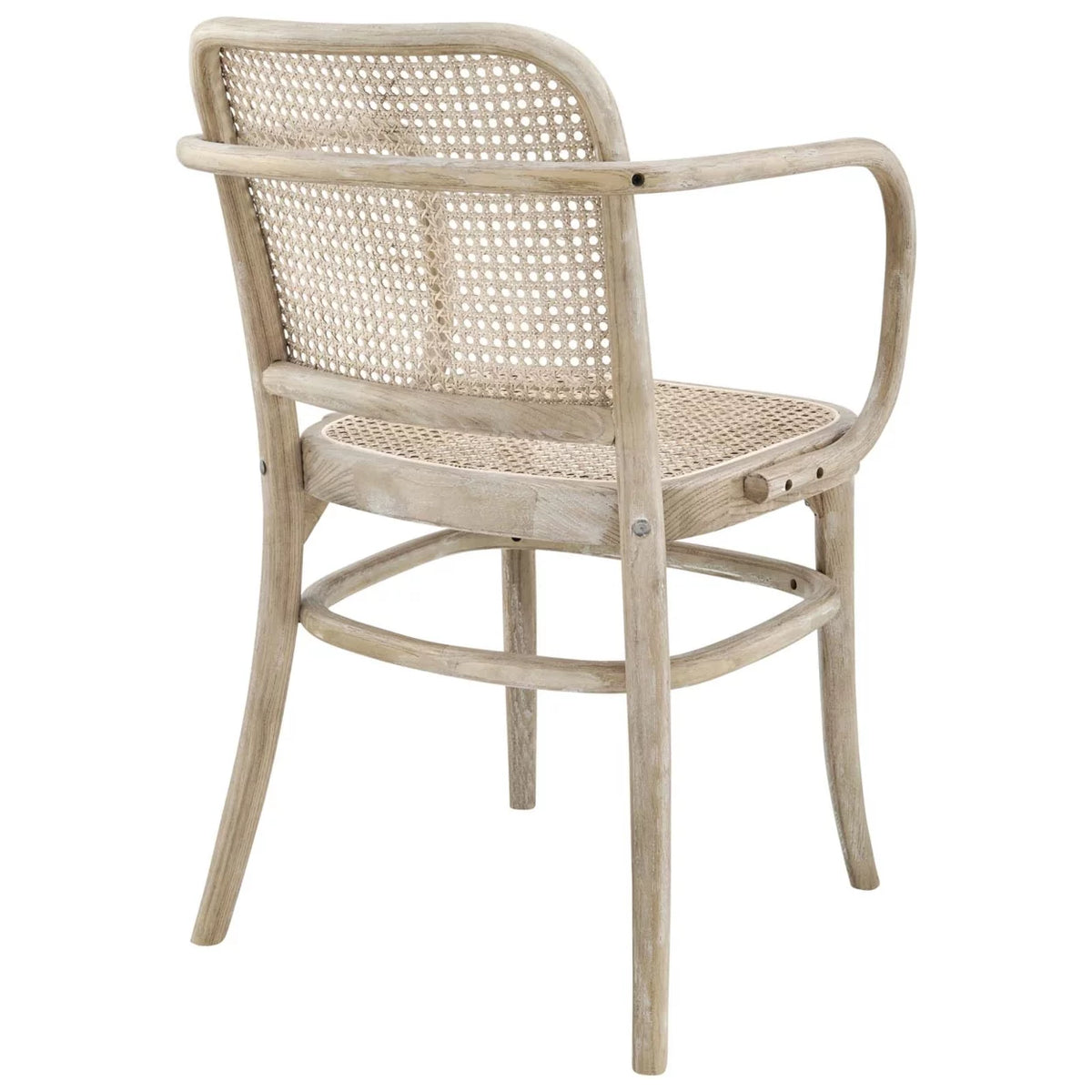Rattan and Wood Dining Chair A8249
