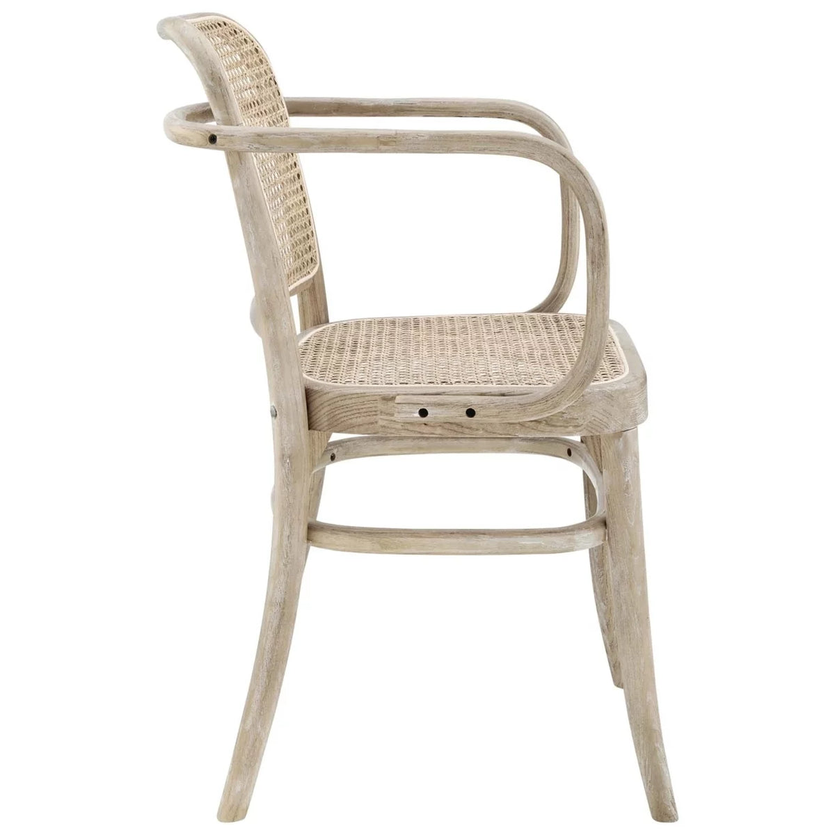 Rattan and Wood Dining Chair A8249