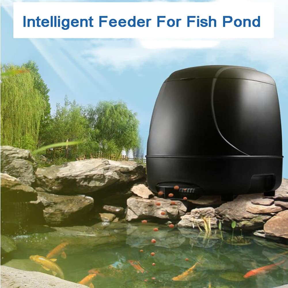 Automatic Fish Feeder Timer High Capacity Pond Fish Feeder M254